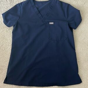 FIGS Navy Blue XS Scrub top